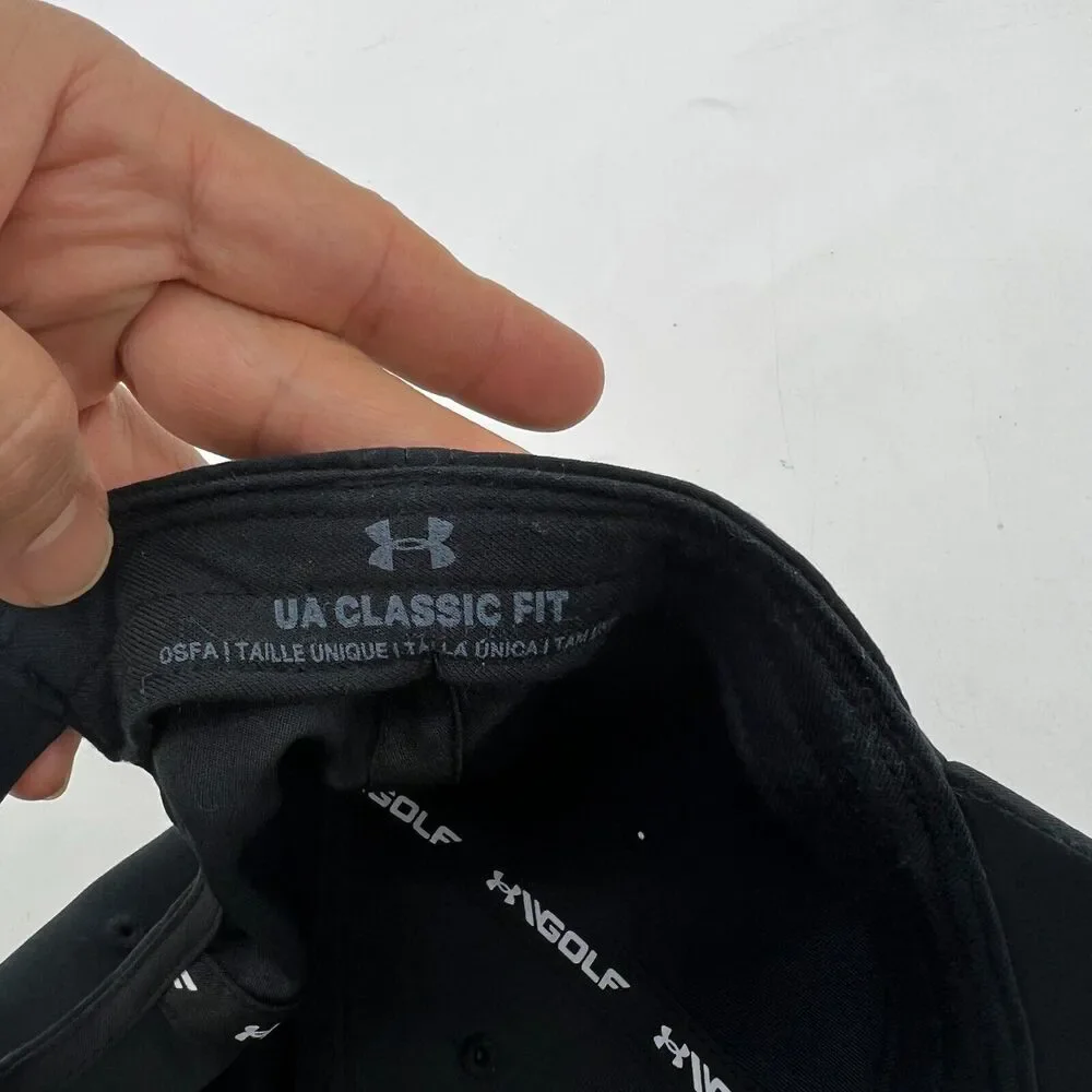 Under Armour Golf Hat Mens Adjustable Hook and Loop Strap Golf96 Sports Cap